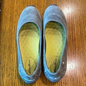 Eddie Bauer Gray Slip-On Loafers Comfortable Casual Flats